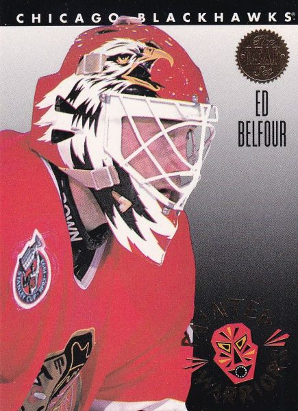 insert karta ED BELFOUR 93-94 The Leaf Set Painted Warriors číslo 6 of 10